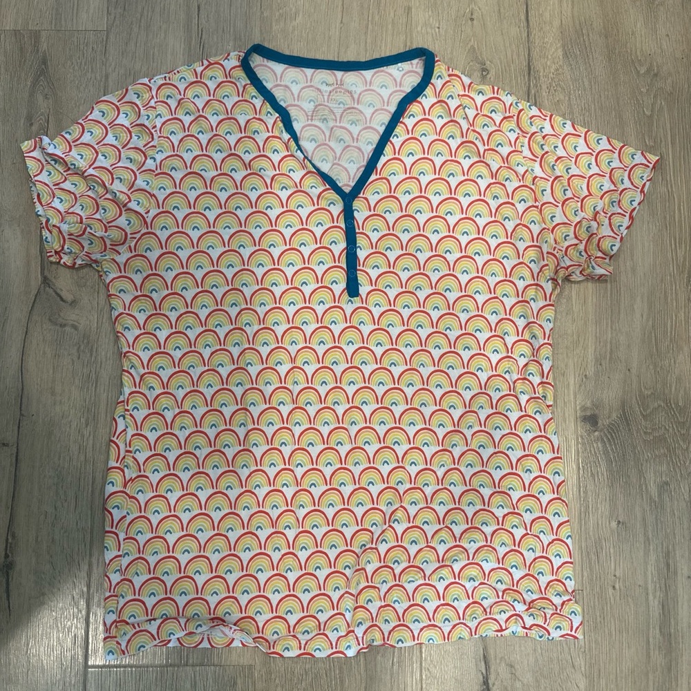 Little Sleepies Rainbow Pajama Top